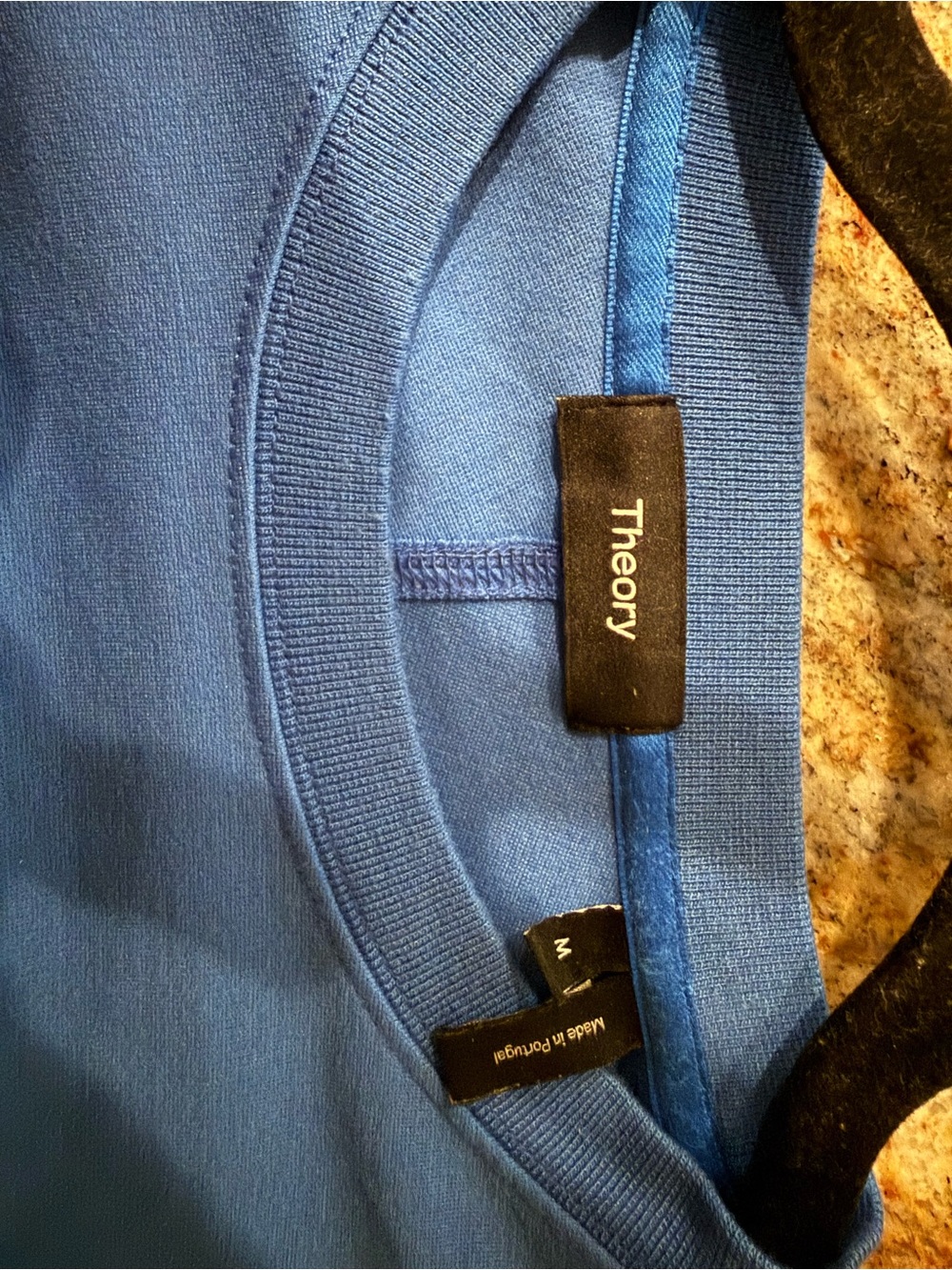 Theory Men's Royal Blue Crewneck Sweater